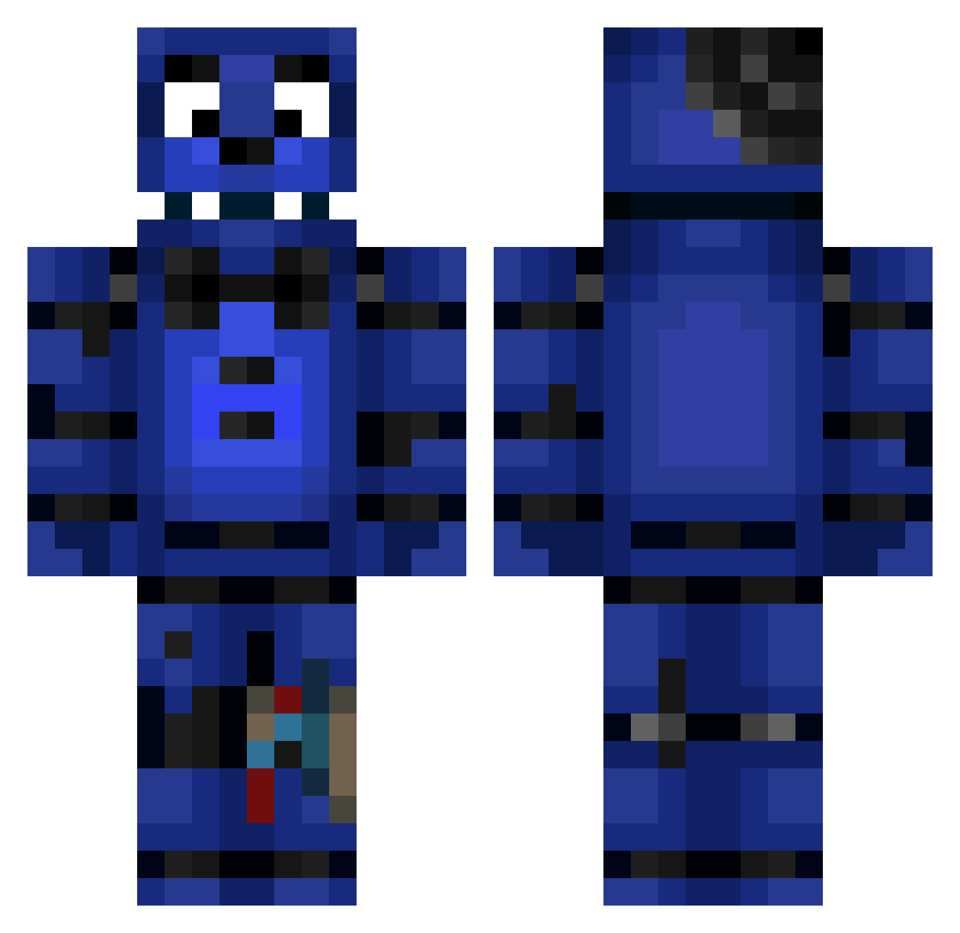 Ilex_Ilex_Ilex Minecraft skin, front and back view