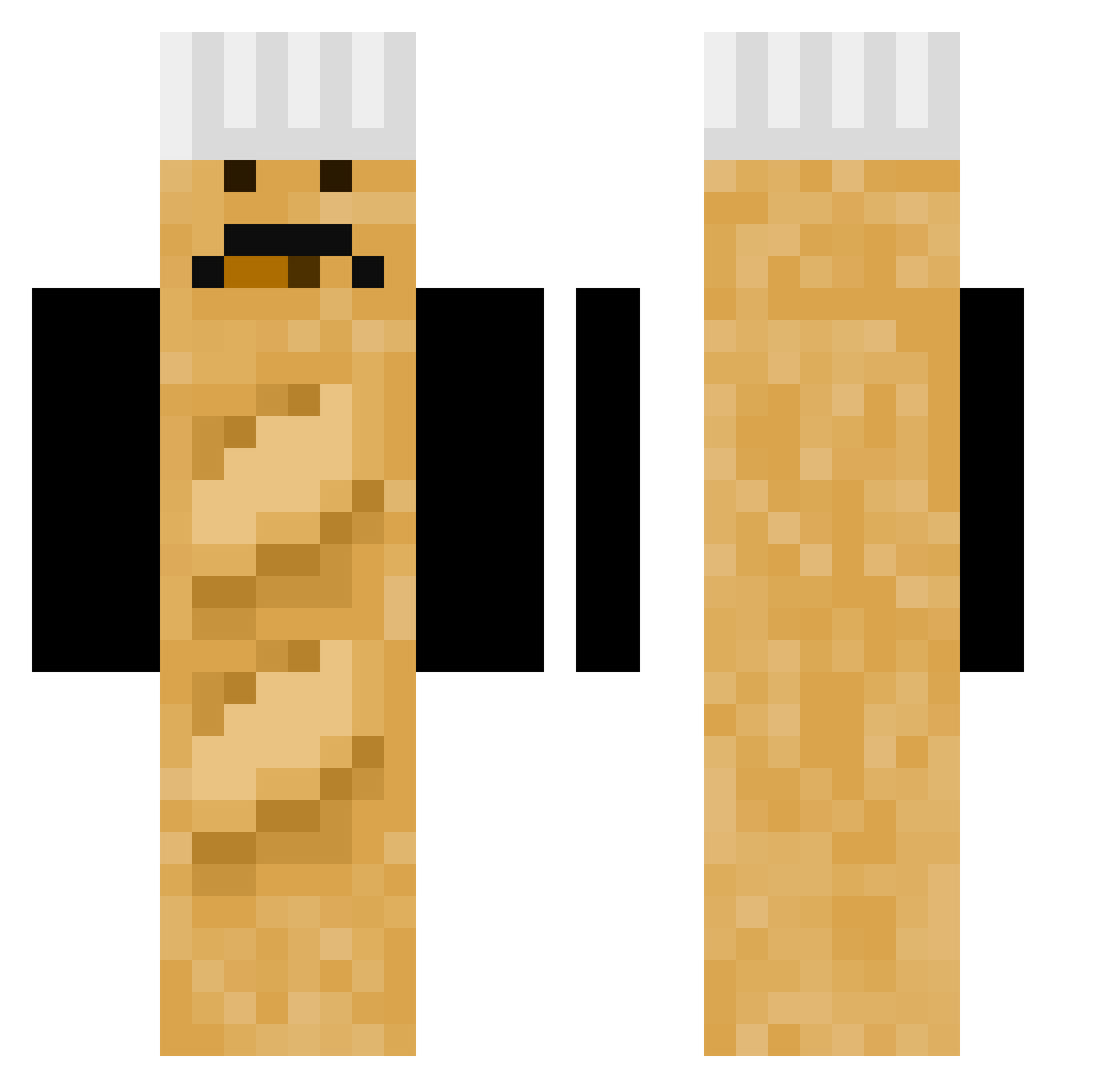IzooKazooo Minecraft skin, front and back view