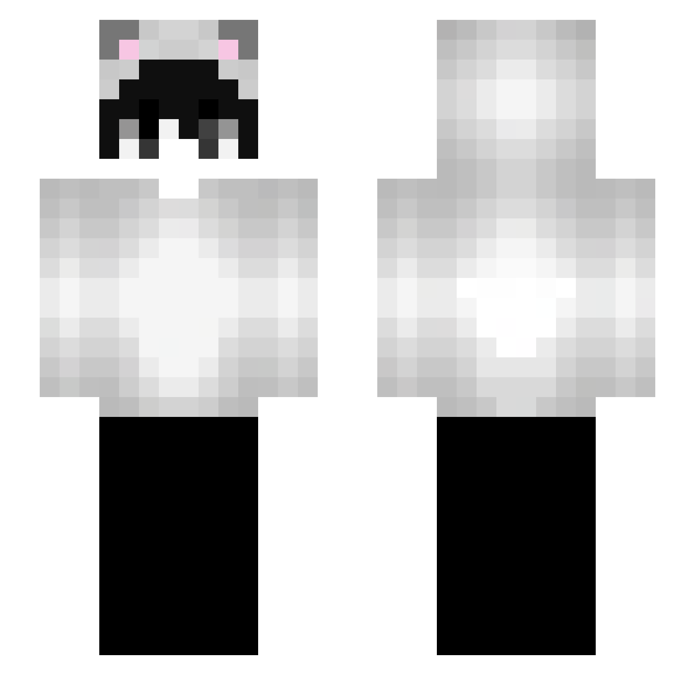 w_bc Minecraft skin, front and back view
