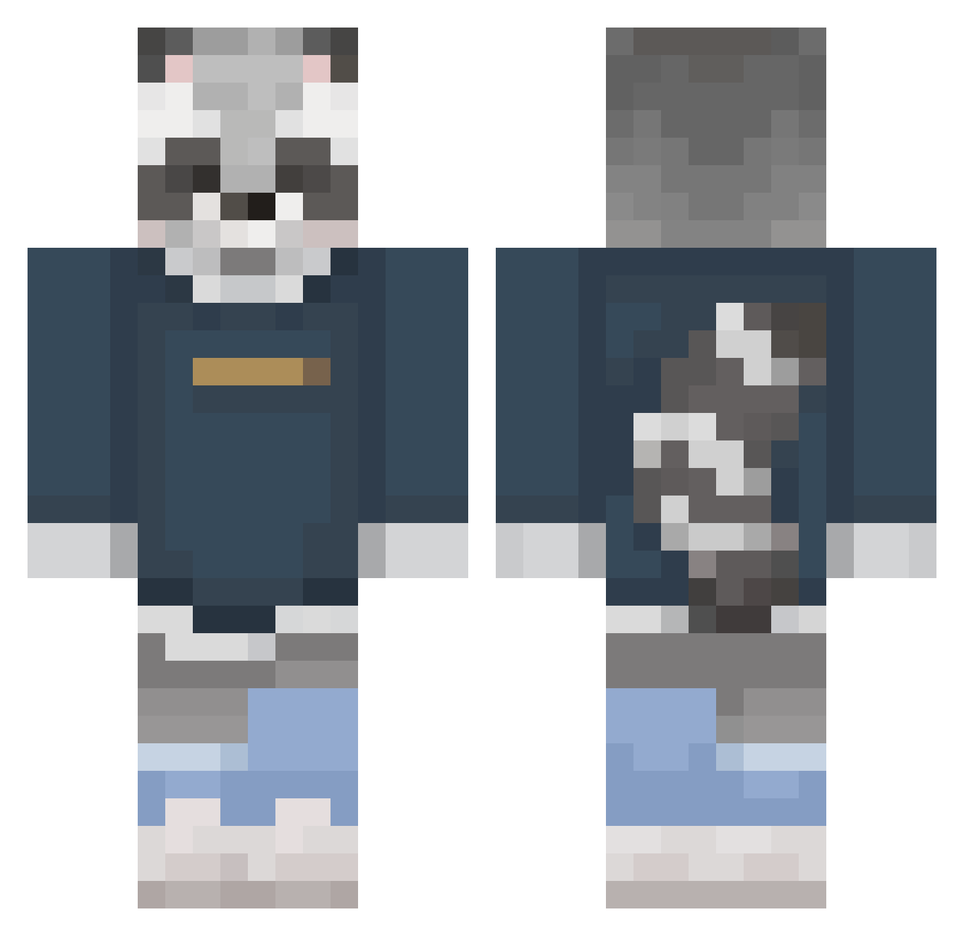 TEEMUXXD Minecraft skin, front and back view