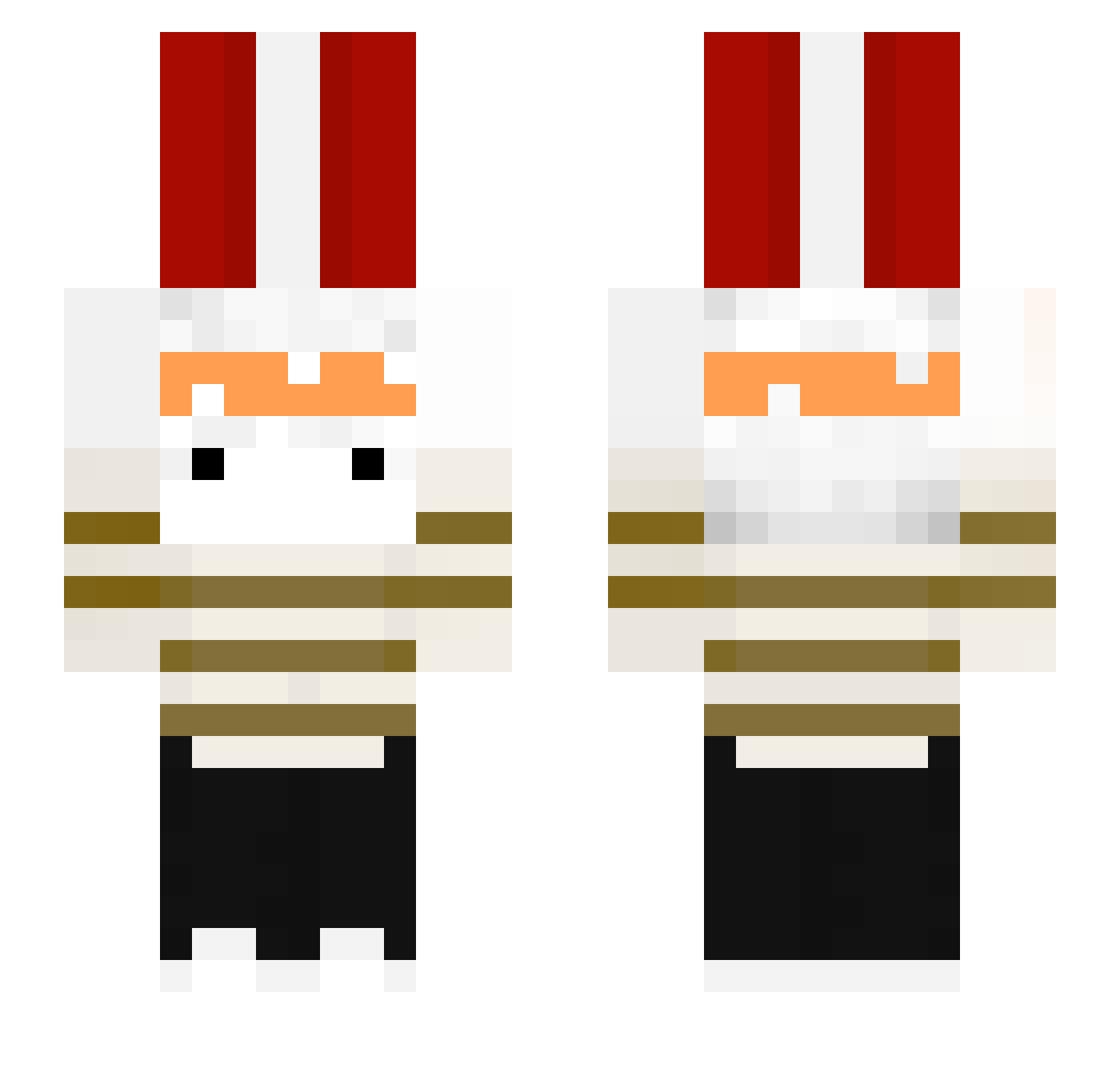 Nam_Seok Minecraft skin, front and back view