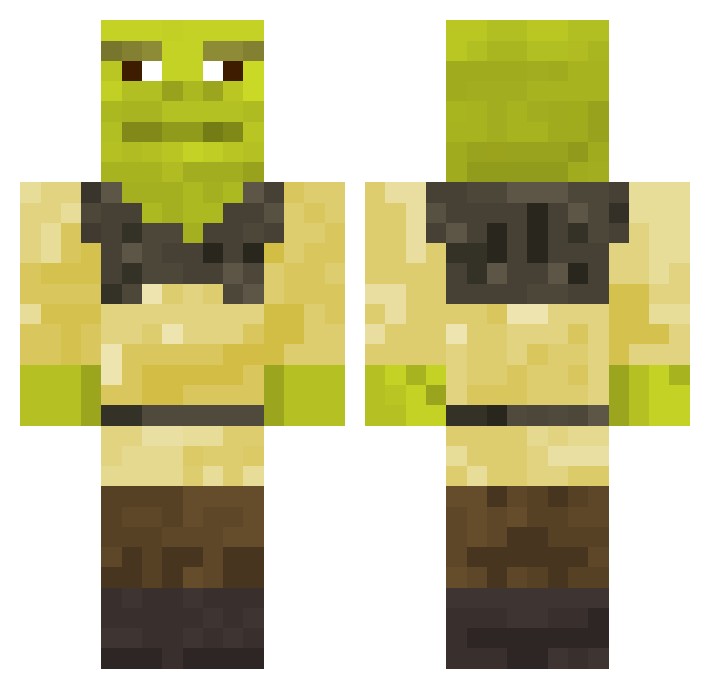FostGipaLol Minecraft skin, front and back view