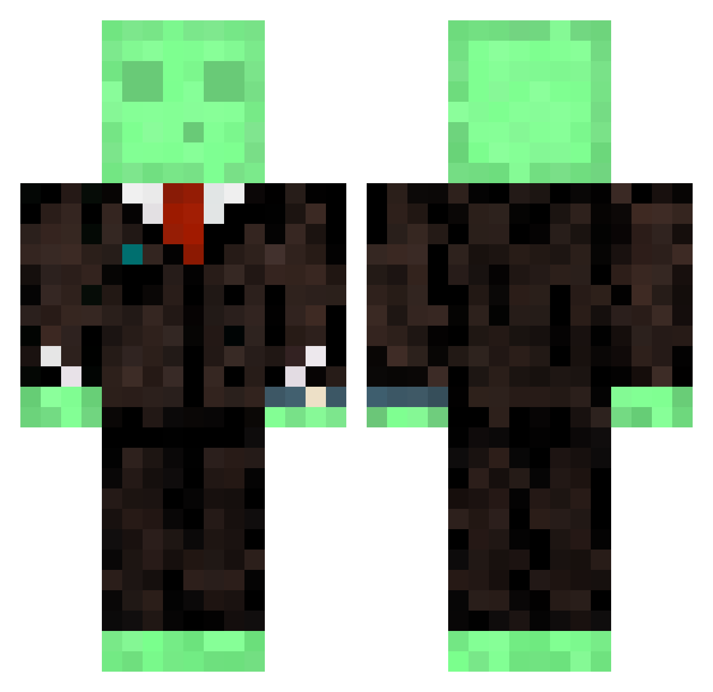 ToxicViper_1 Minecraft skin, front and back view