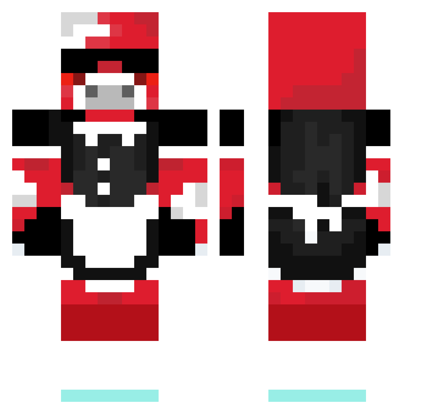 SoTiSpOpPiS Minecraft skin, front and back view