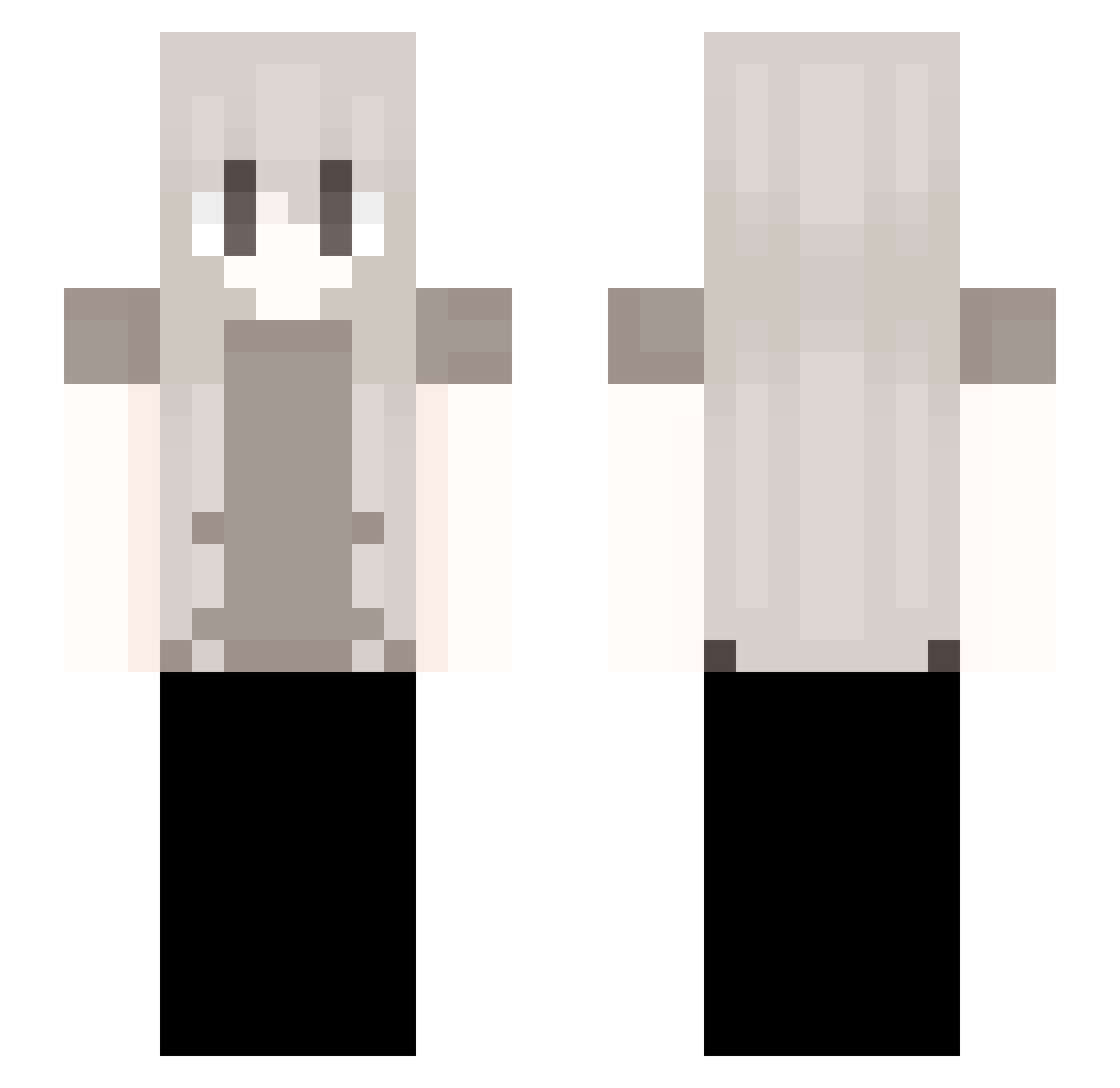 Zakr3s_ Minecraft skin, front and back view