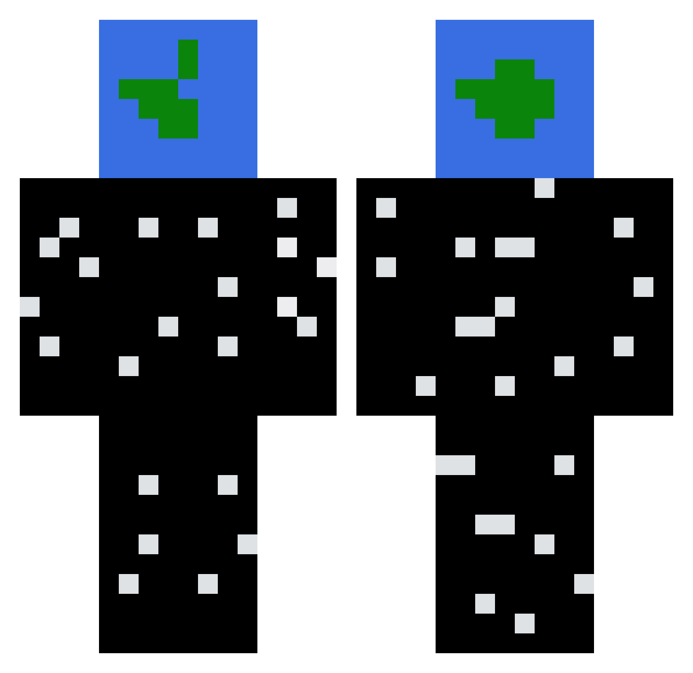cptnsyguy Minecraft skin, front and back view
