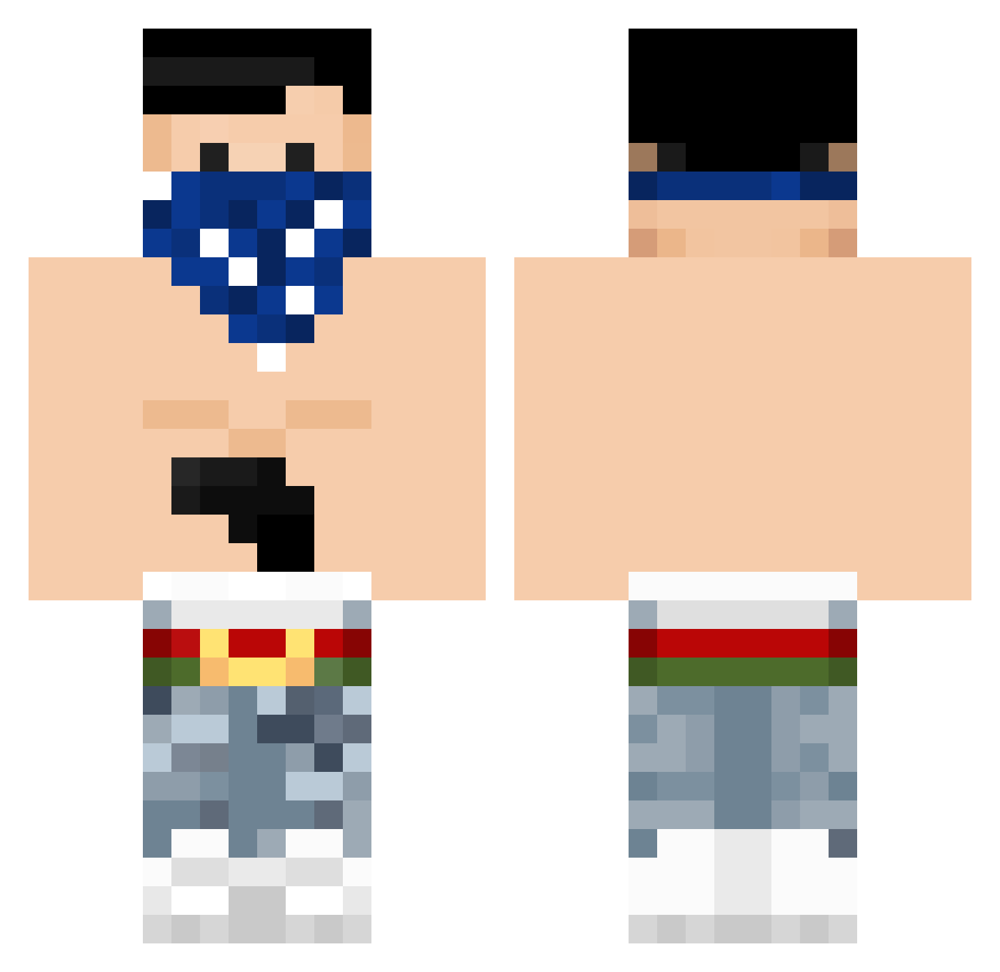 yMuriliin_ Minecraft skin, front and back view