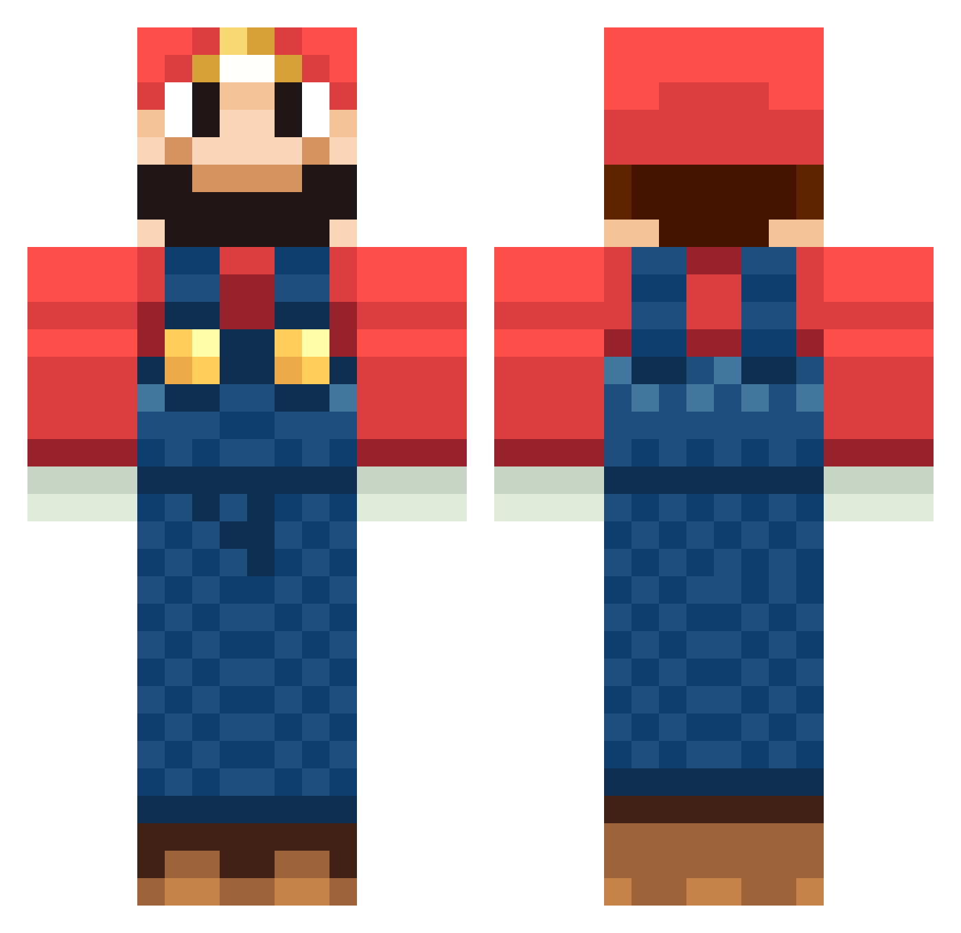 Epiclemon717 Minecraft skin, front and back view