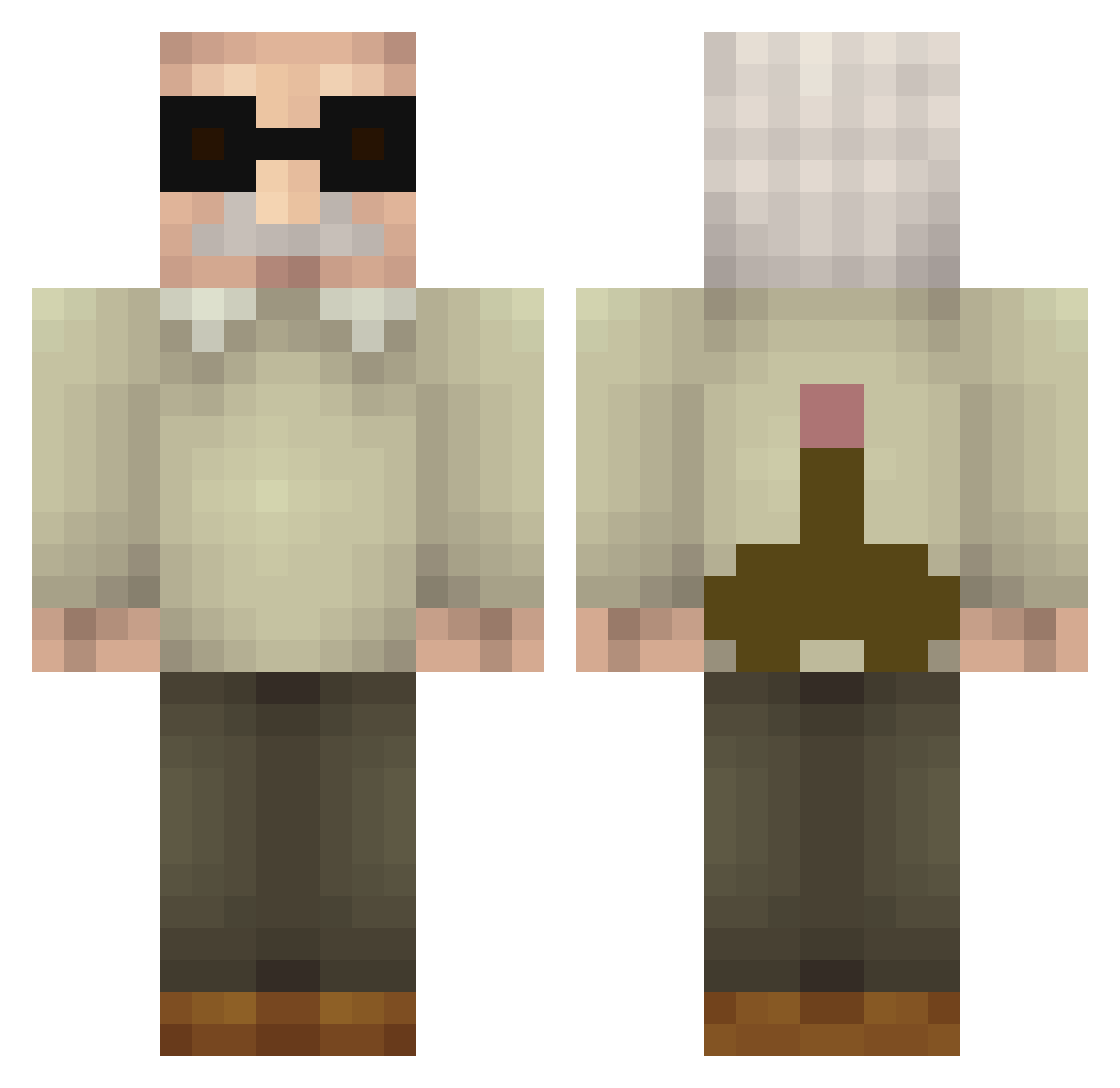 _Frinky_ Minecraft skin, front and back view