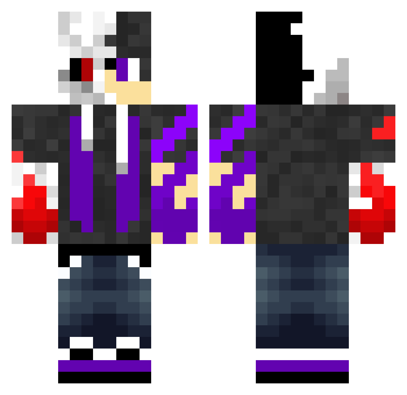LordNoahh Minecraft skin, front and back view