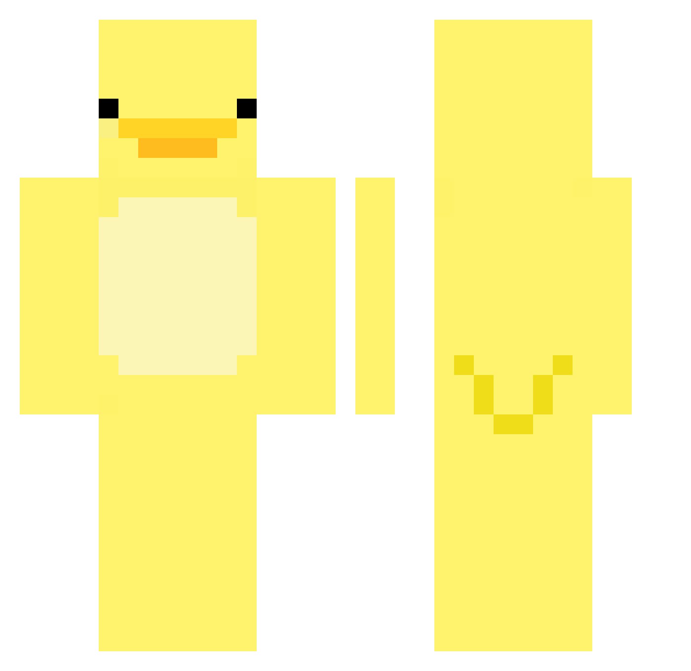 TheLeveler123 Minecraft skin, front and back view