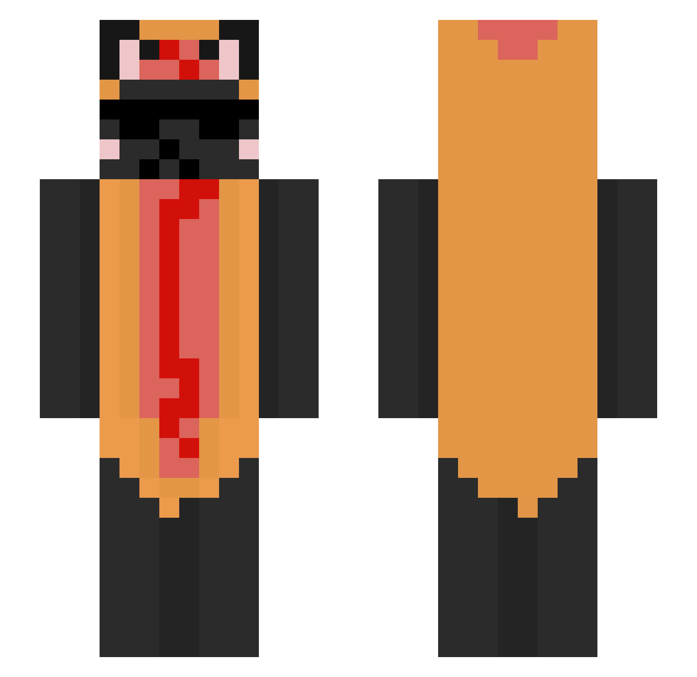 Anz_The_Great Minecraft skin, front and back view