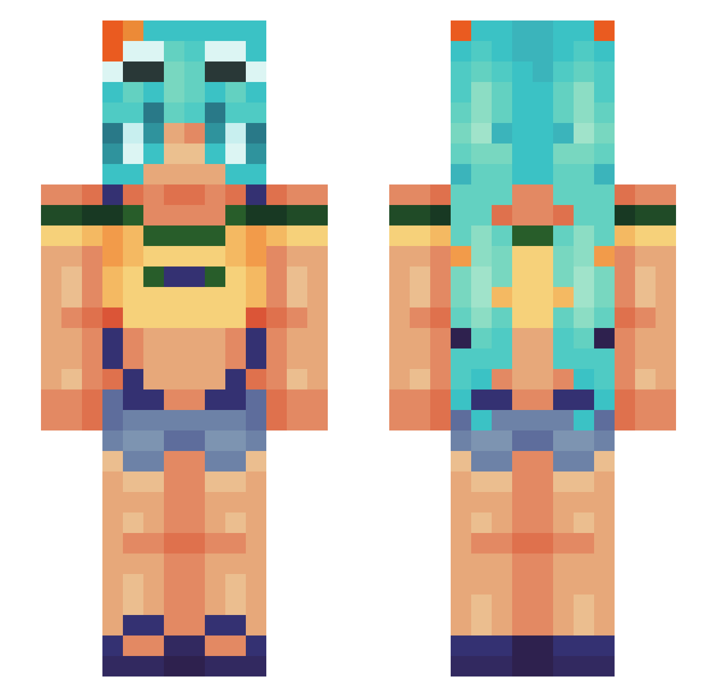 Fart_Nugget63 Minecraft skin, front and back view