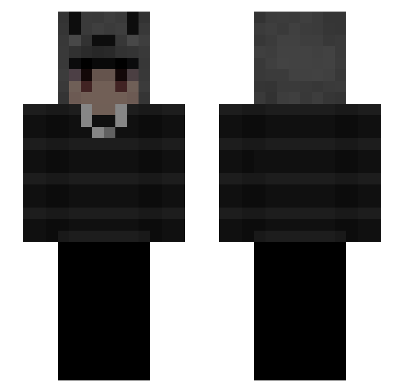 mbpl Minecraft skin, front and back view