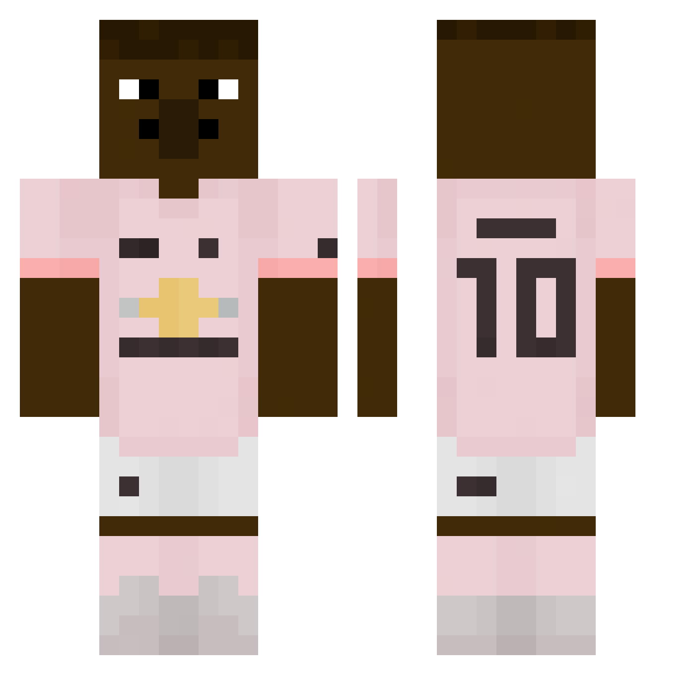 MikoG24 Minecraft skin, front and back view