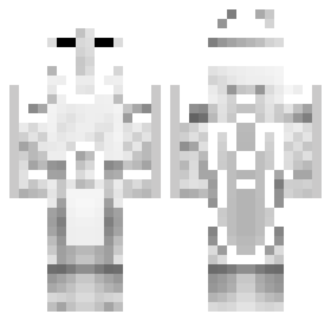 xOrelx Minecraft skin, front and back view