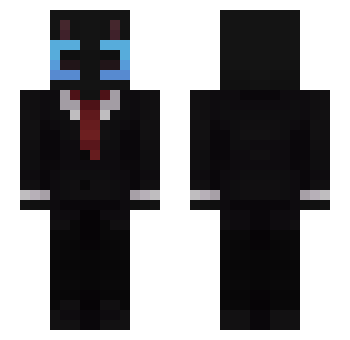 _GATTO Minecraft skin, front and back view