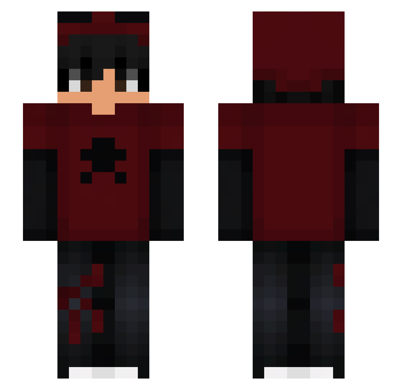 HenrickX_ Minecraft skin, front and back view