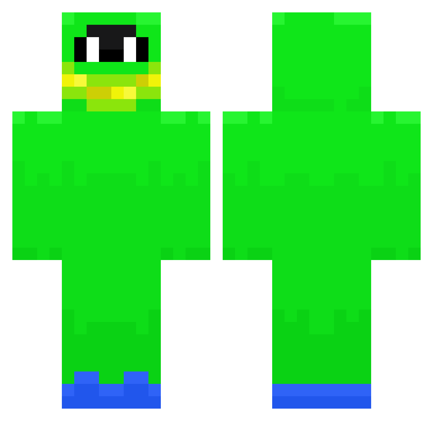 jbones23 Minecraft skin, front and back view