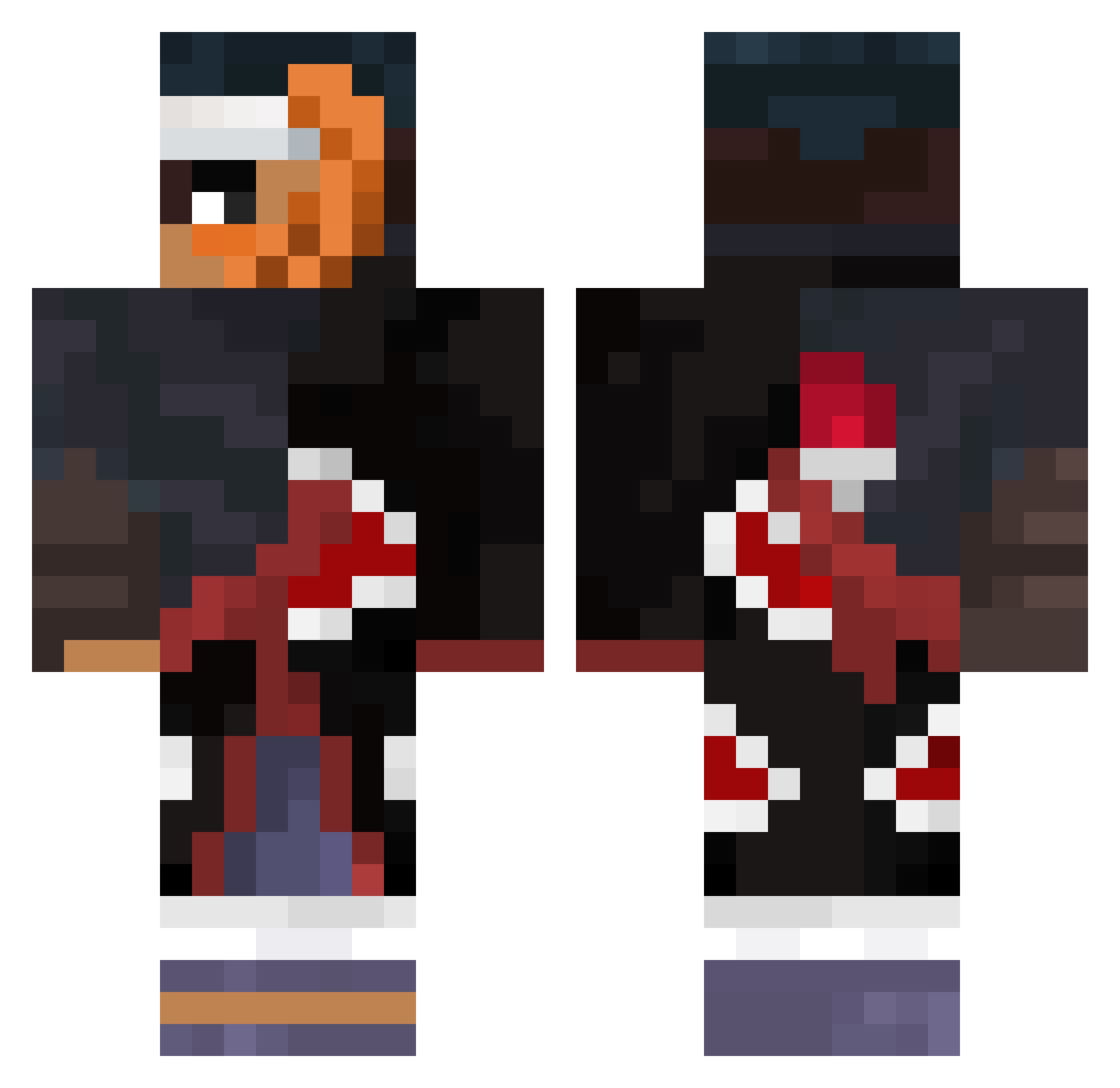 DaddyVerz1de Minecraft skin, front and back view