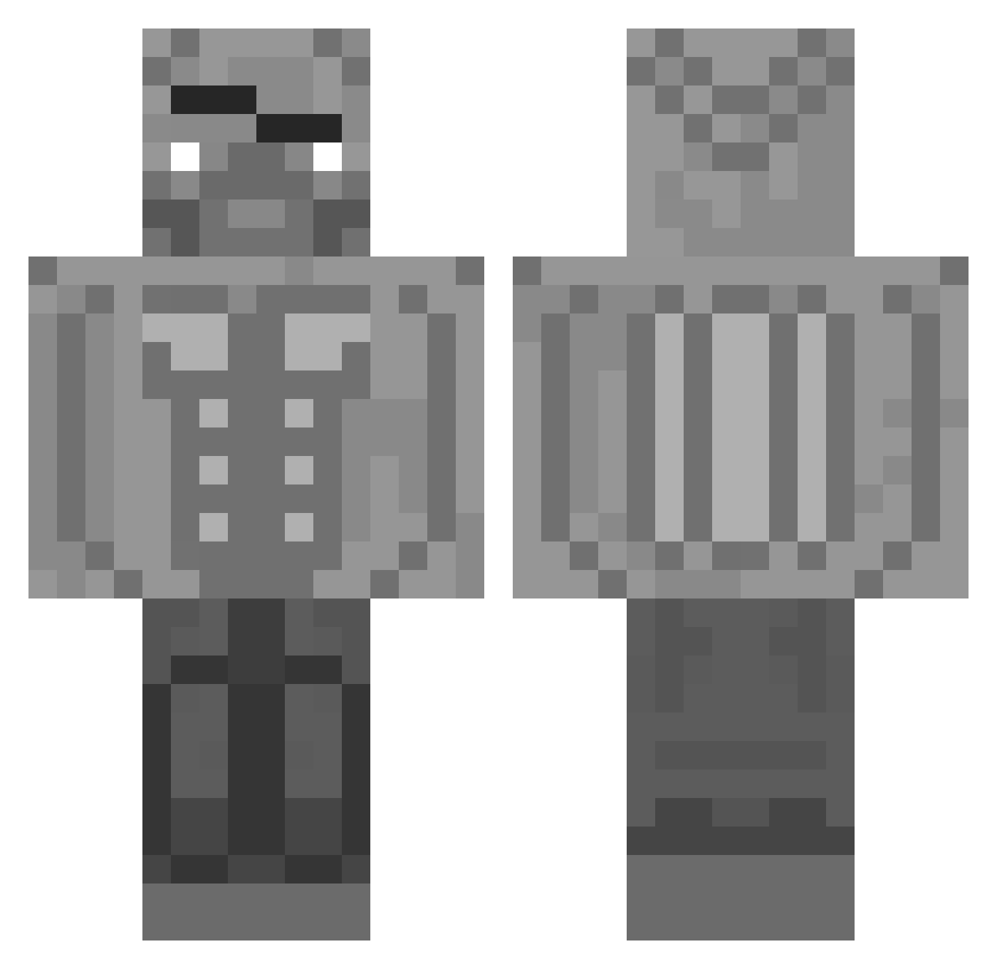 raystranger23 Minecraft skin, front and back view