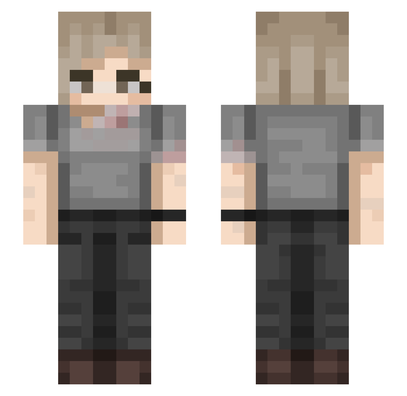 5_aNDra Minecraft skin, front and back view