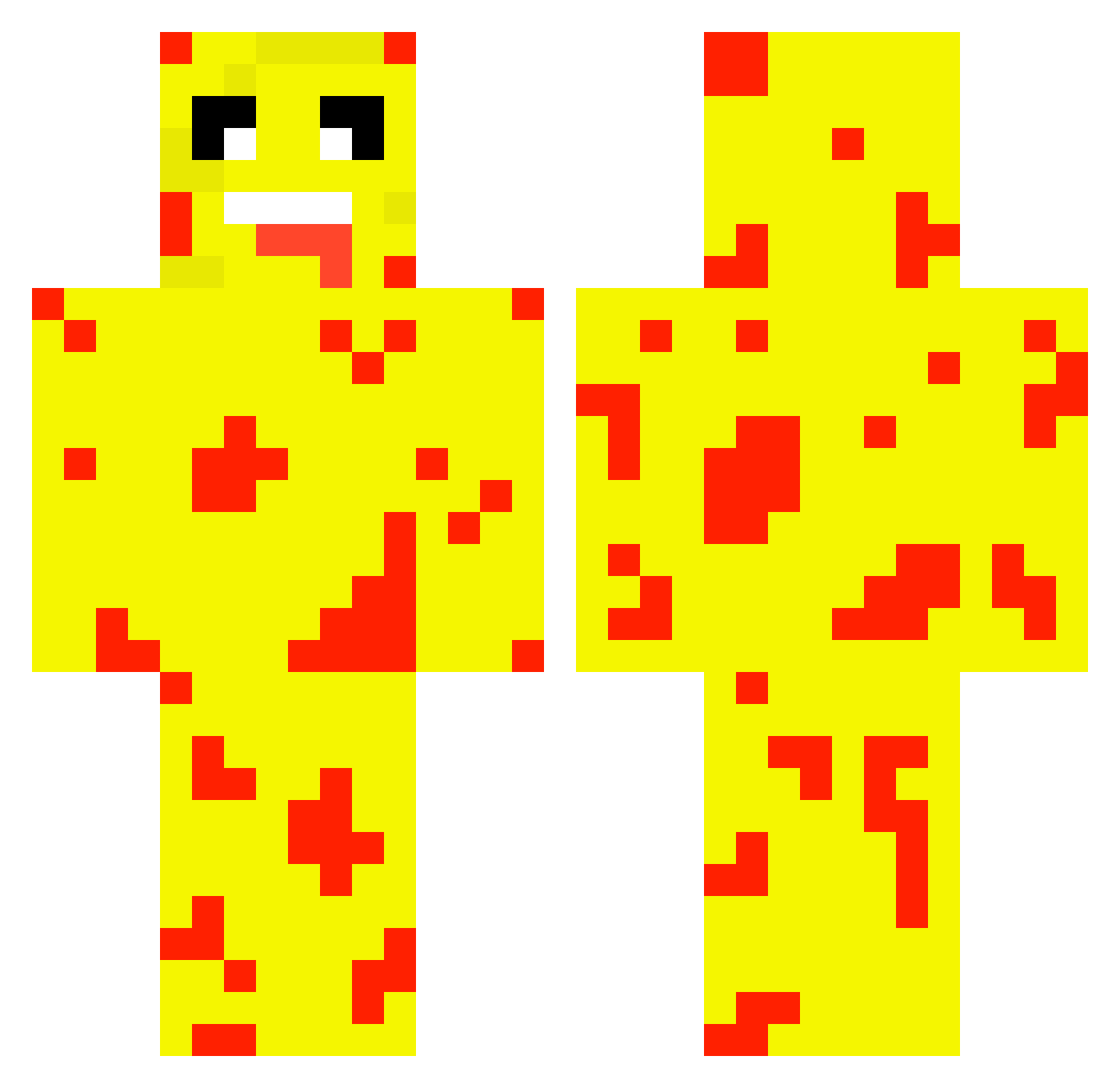 Civiczs Minecraft skin, front and back view