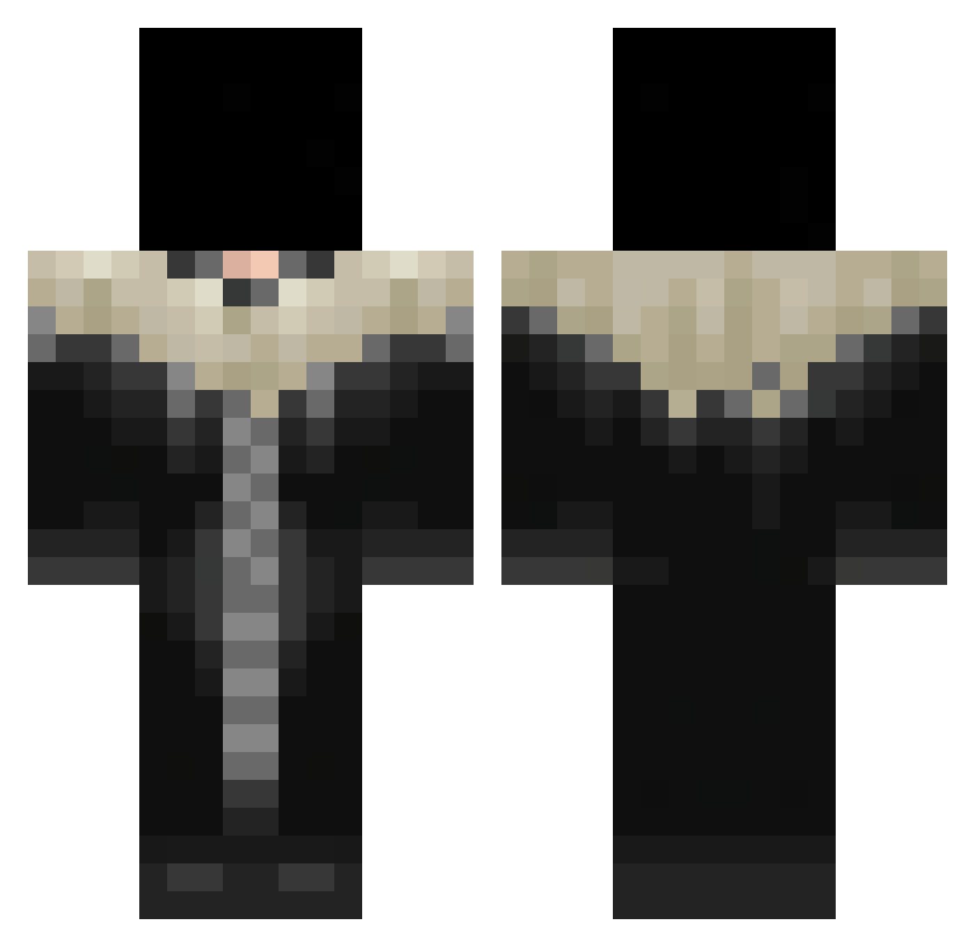 _WYD_ Minecraft skin, front and back view