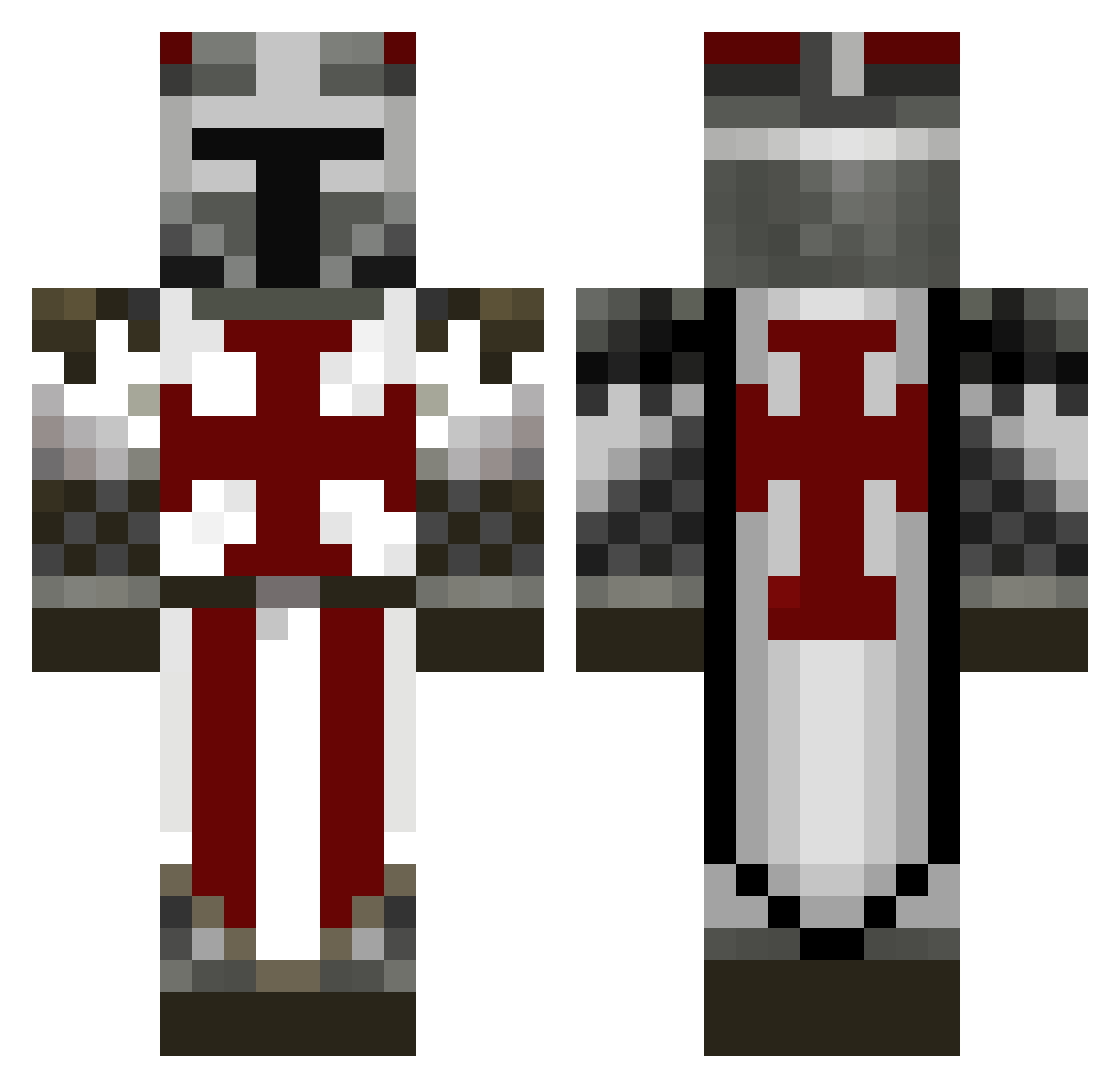 jswqq Minecraft skin, front and back view