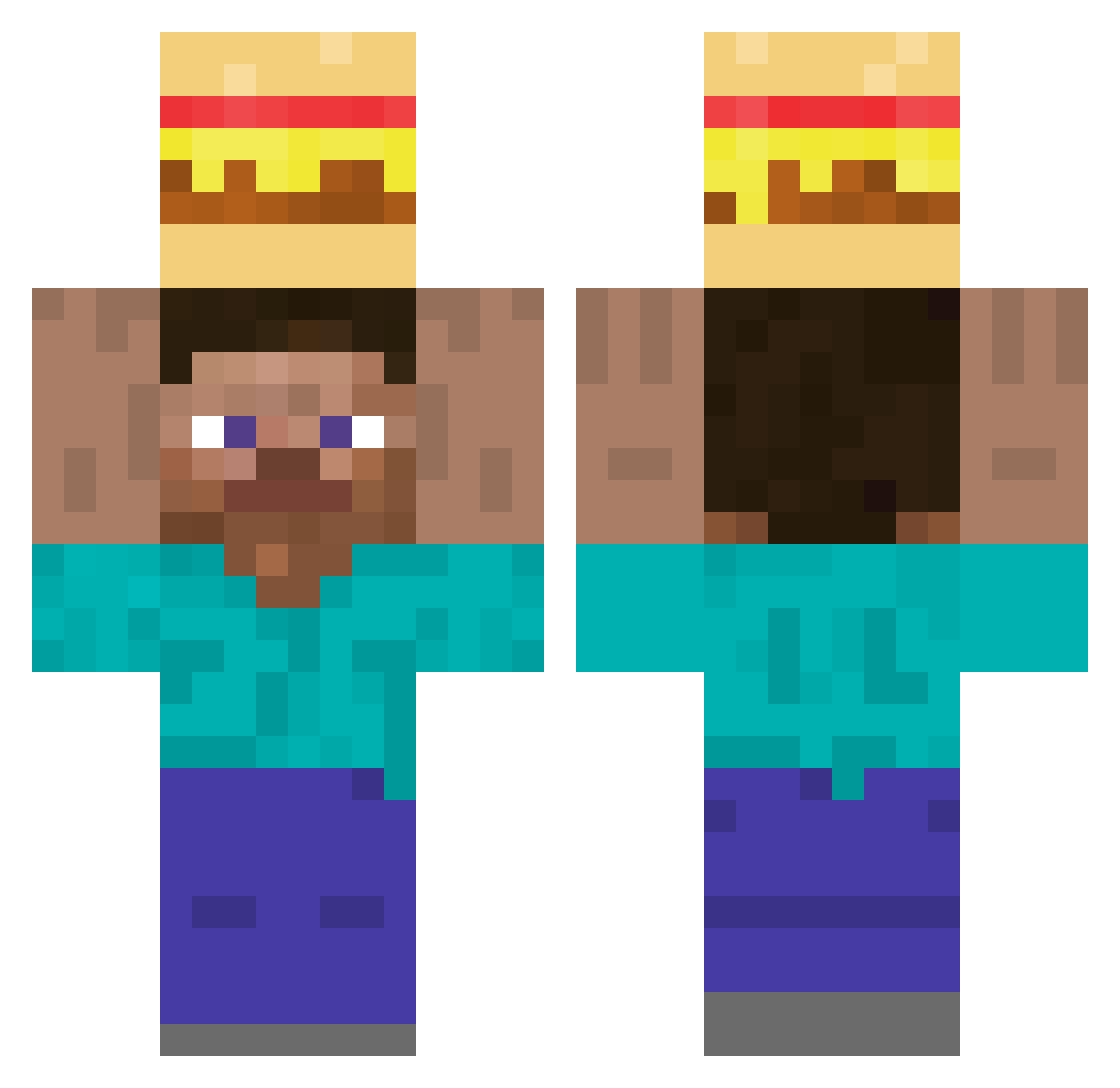 ianian_8 Minecraft skin, front and back view