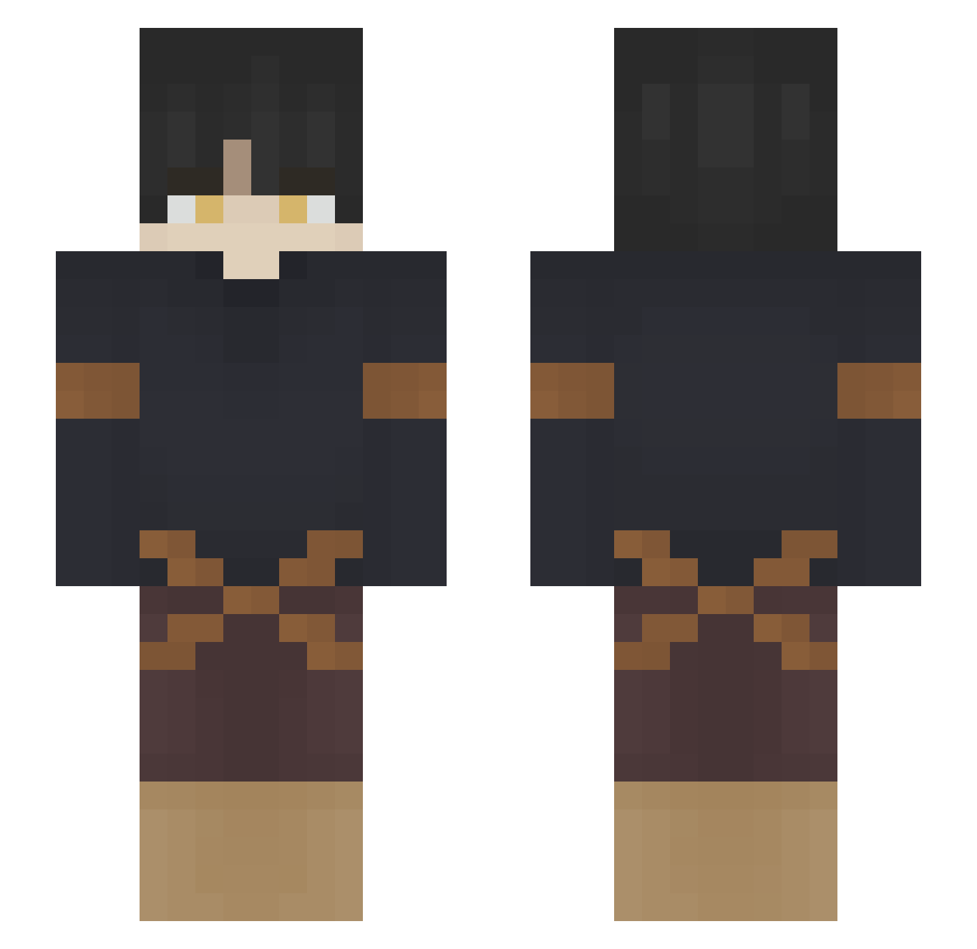 Barnie8899 Minecraft skin, front and back view