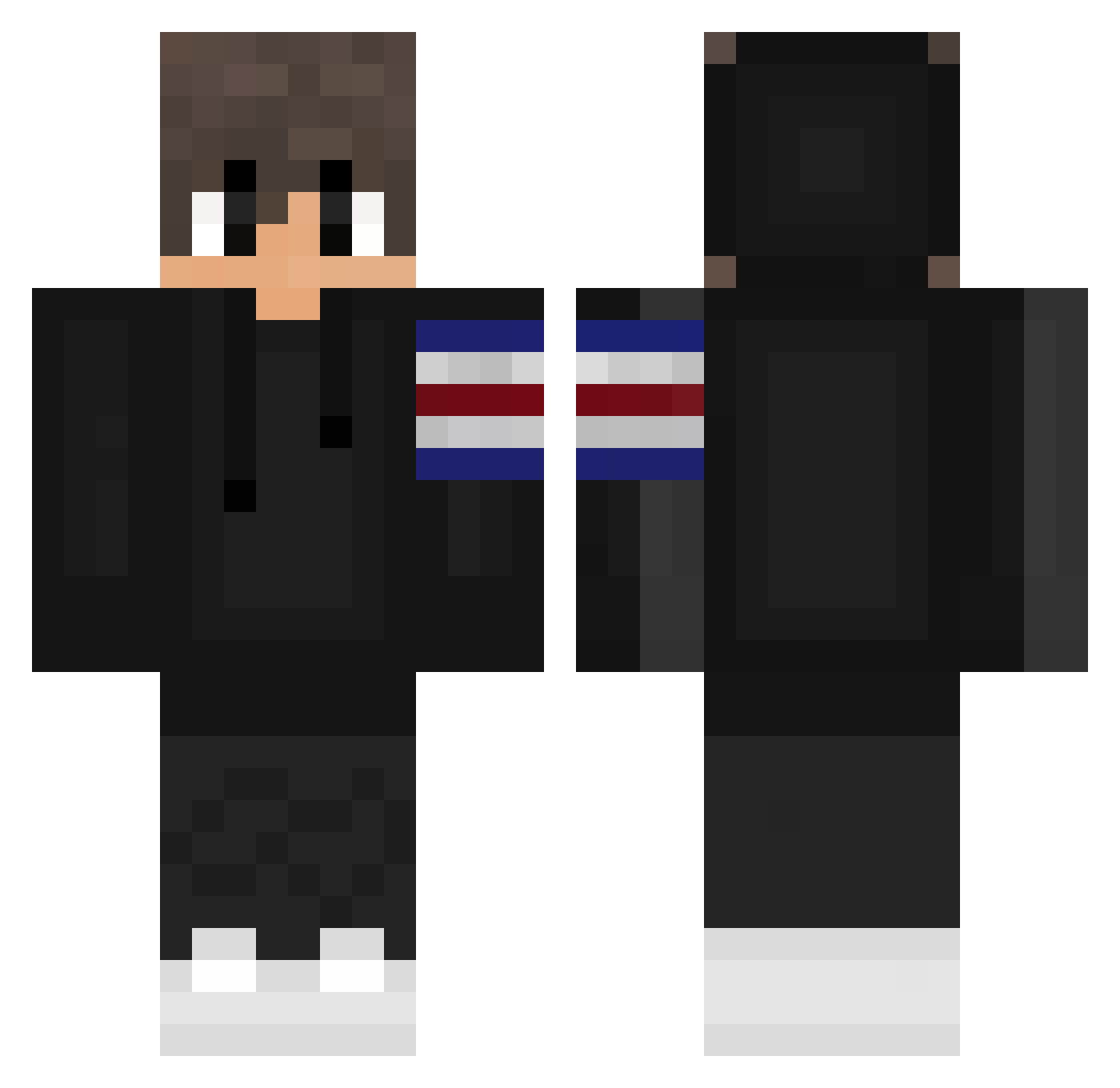 mrokodawid Minecraft skin, front and back view