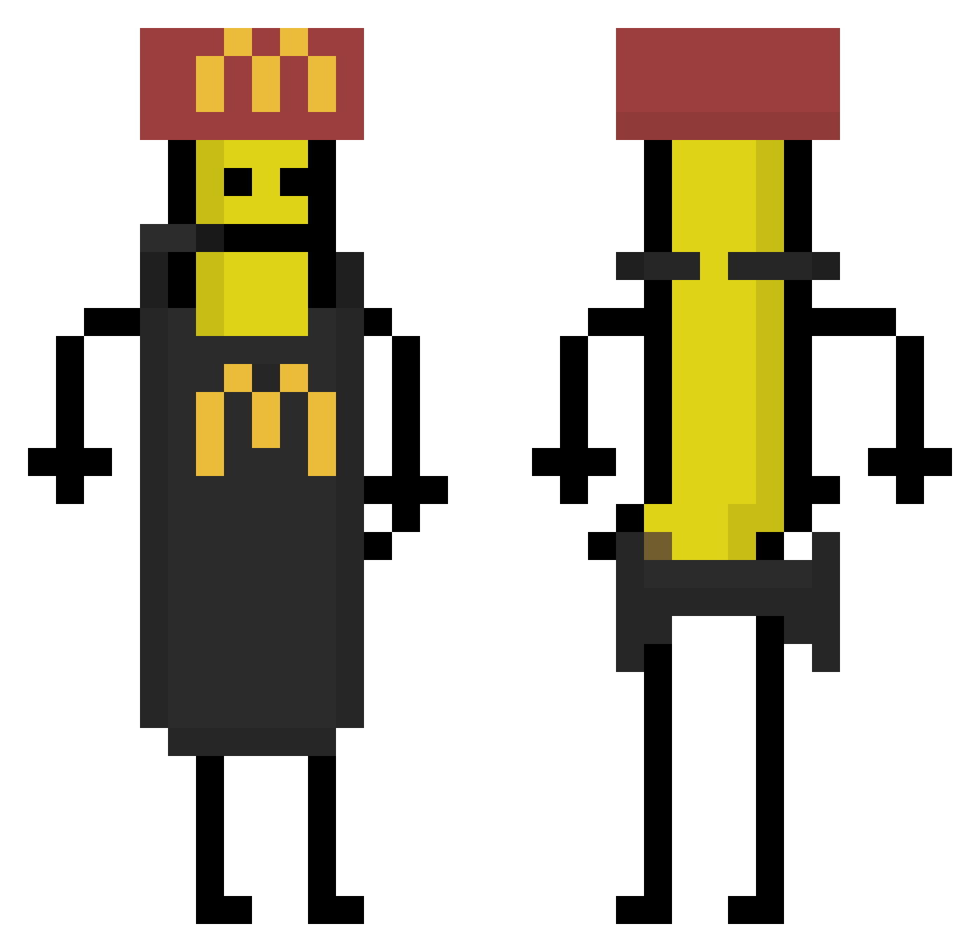 Carl2011 Minecraft skin, front and back view