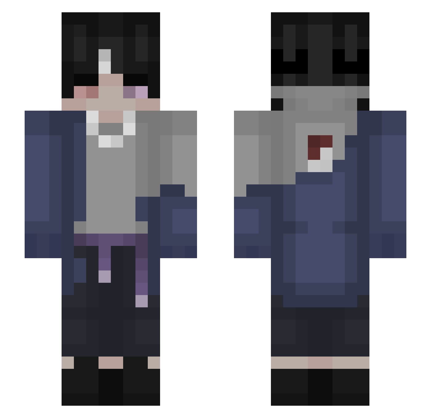 X_Troyz_X Minecraft skin, front and back view
