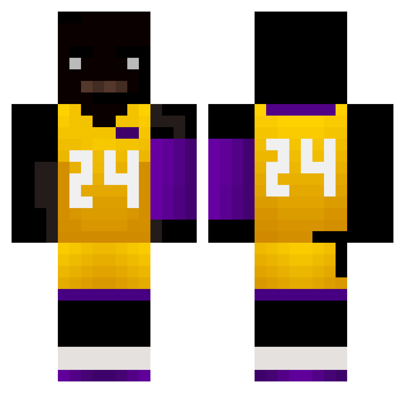 FlyingCadet Minecraft skin, front and back view