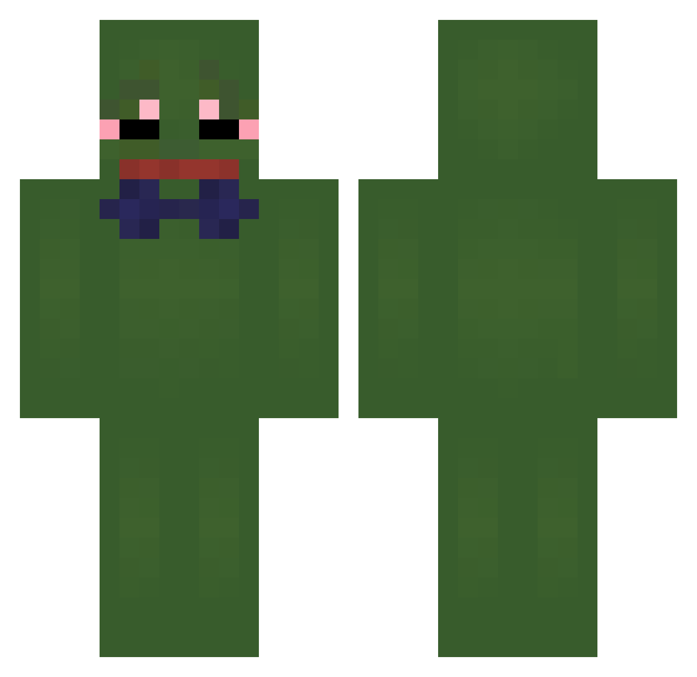xetch_ Minecraft skin, front and back view