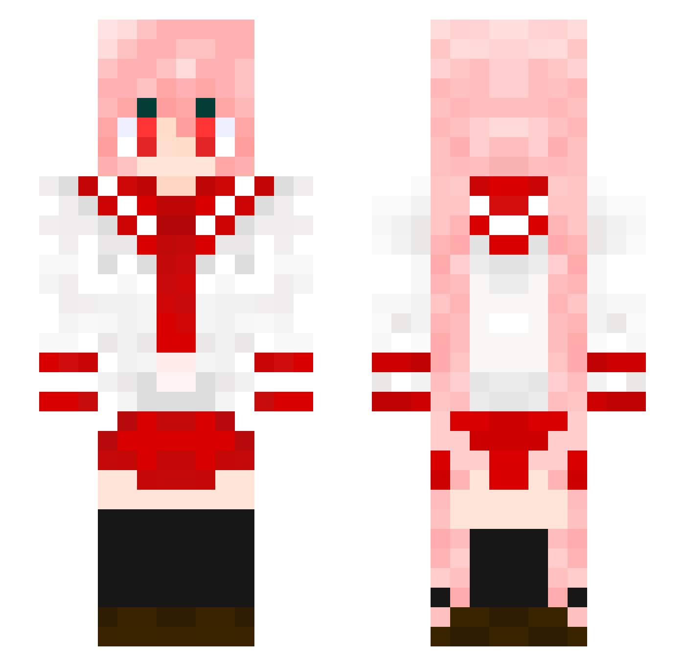 DaddyTazlo Minecraft skin, front and back view