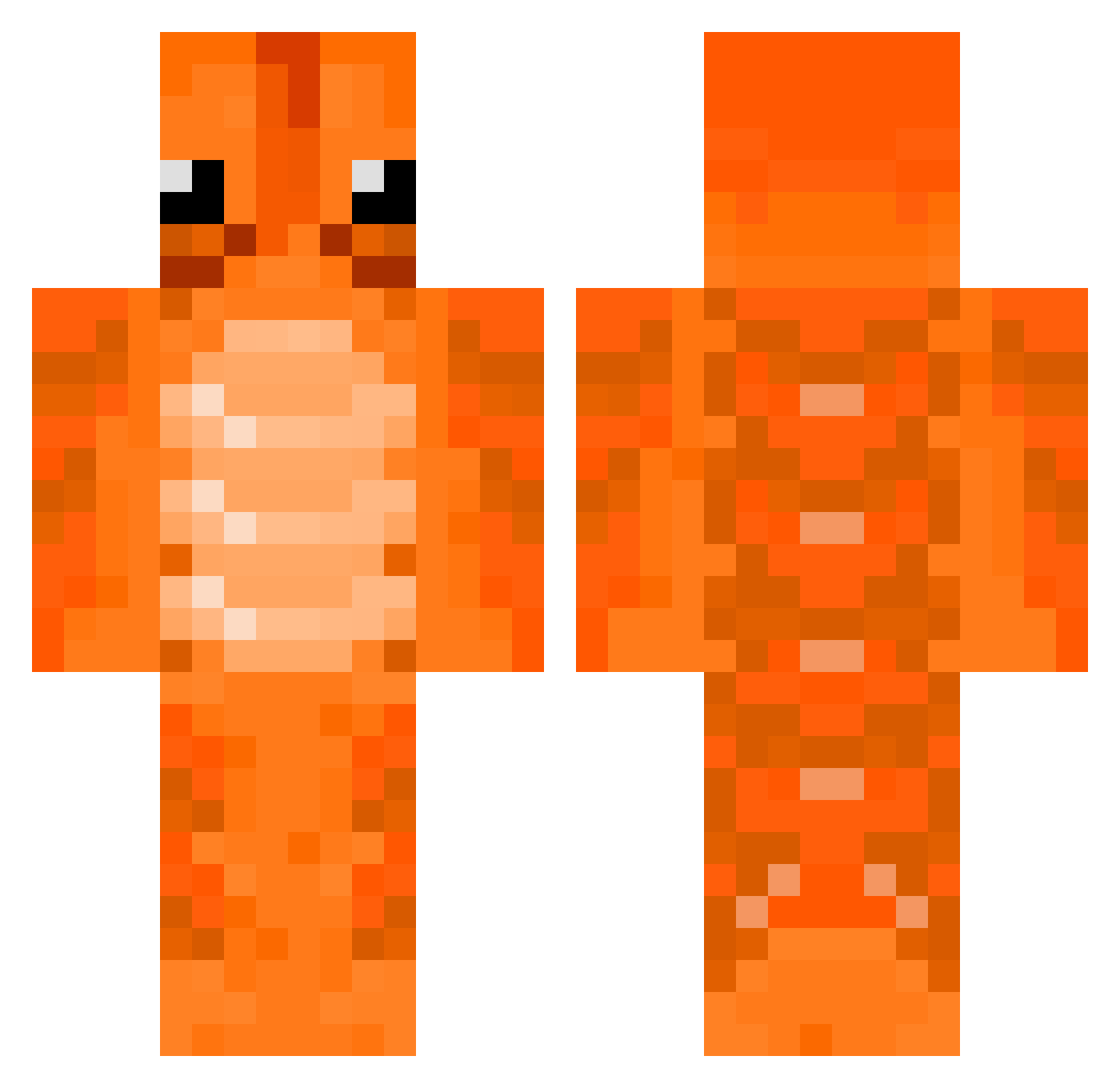 LILshrimpy4 Minecraft skin, front and back view