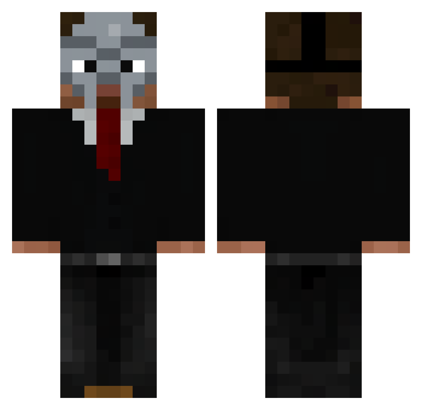 Liga2677 Minecraft skin, front and back view