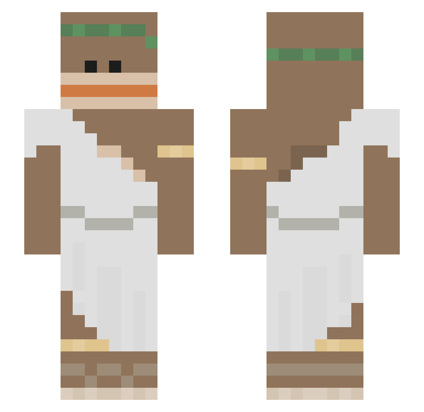 Xx_BOB_xX_ Minecraft skin, front and back view