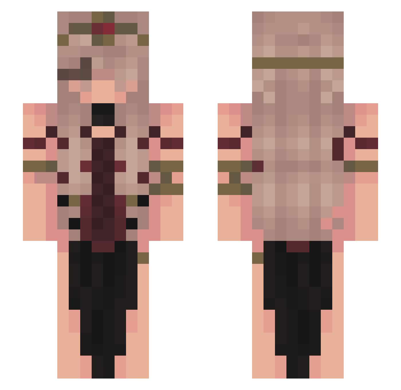 chesuur Minecraft skin, front and back view