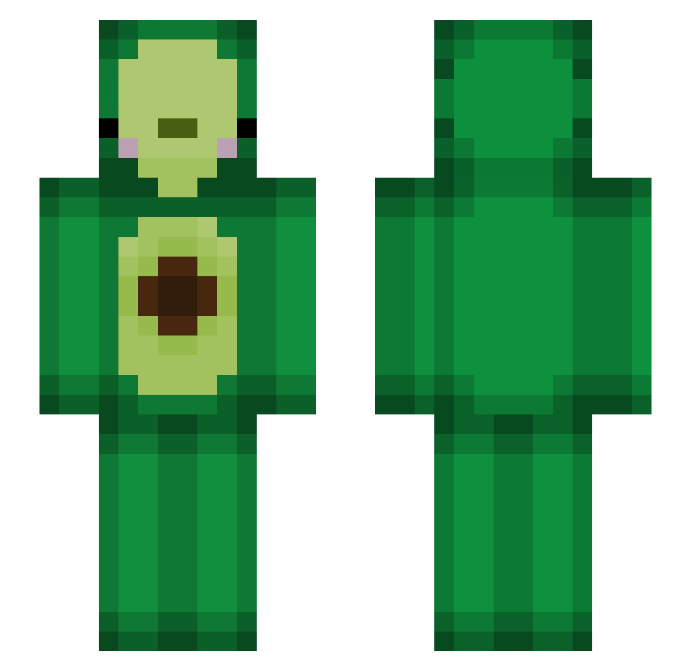 BeanDaLuni1234 Minecraft skin, front and back view