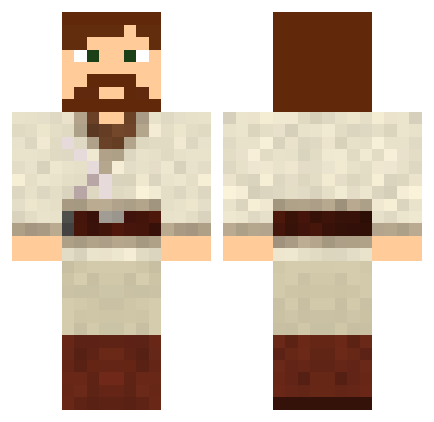 DrinkThePepsi Minecraft skin, front and back view