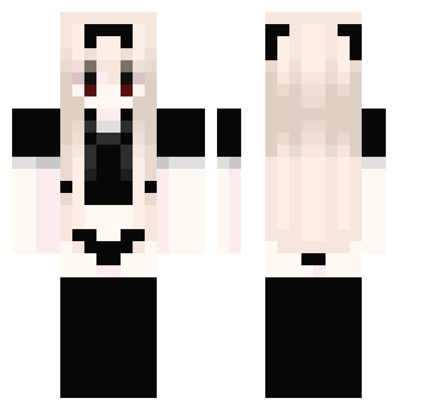 Szymaneek Minecraft skin, front and back view