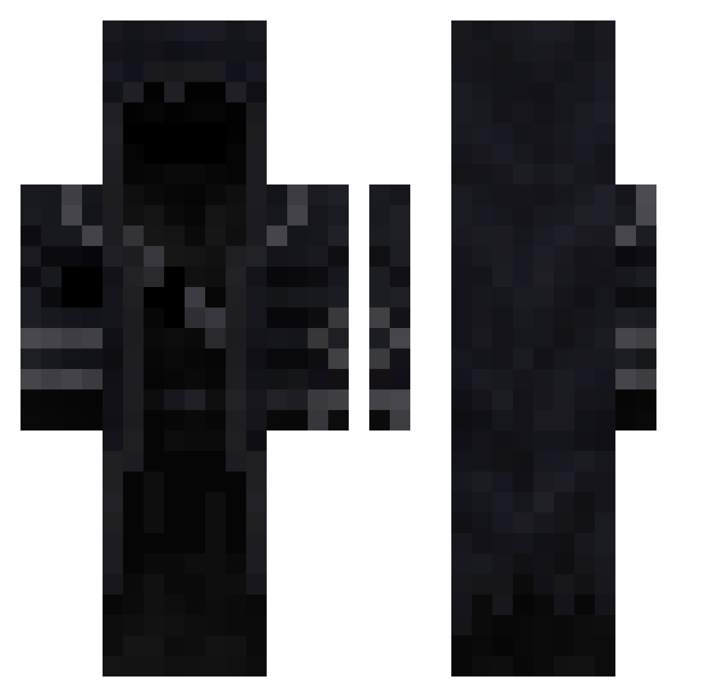 MrMelloww Minecraft skin, front and back view