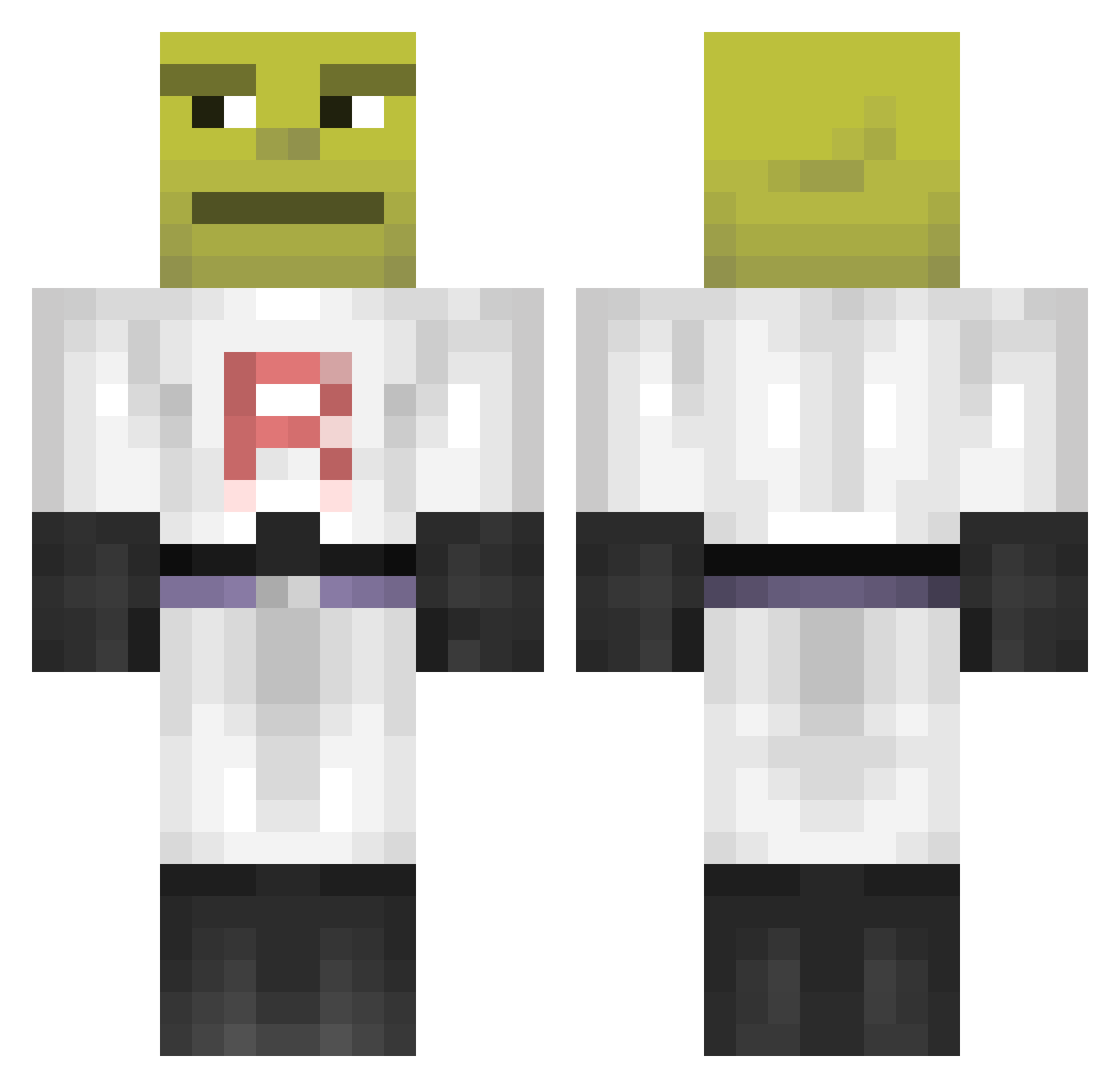 Drakennnnnn Minecraft skin, front and back view