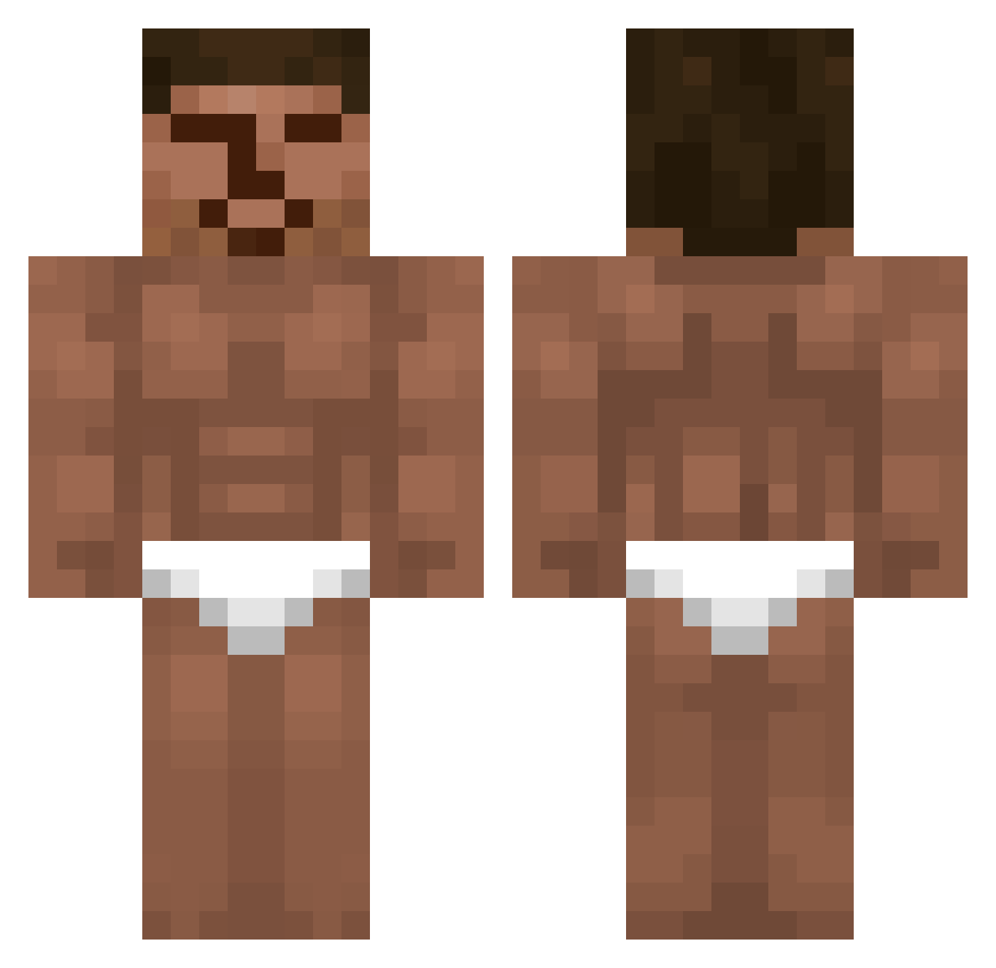 4033coco Minecraft skin, front and back view