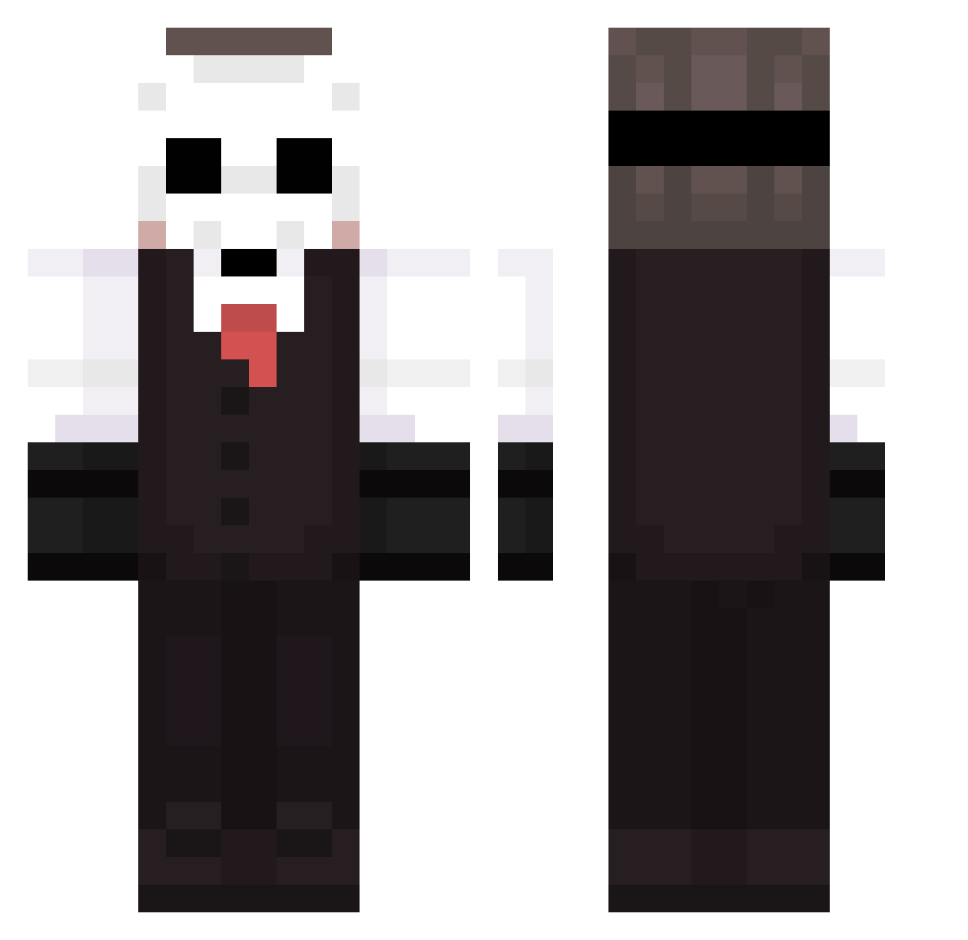XsWex_ Minecraft skin, front and back view