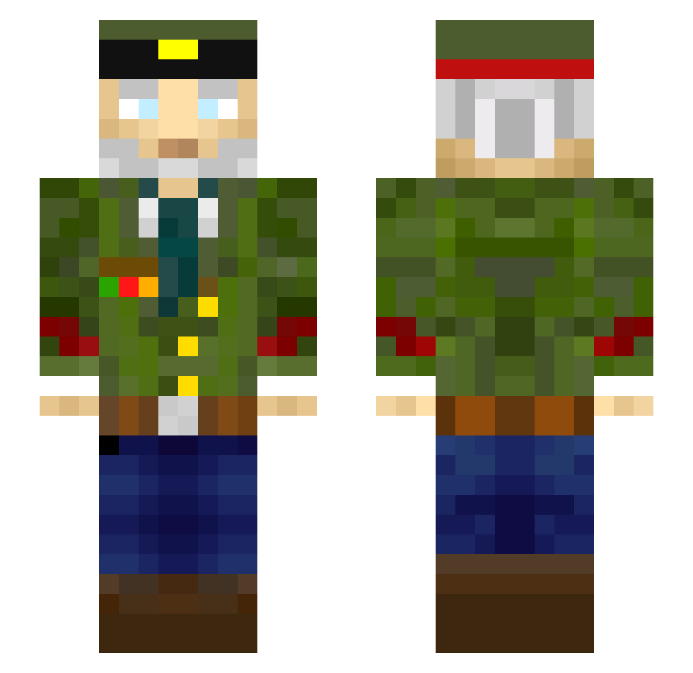 Leon_604 Minecraft skin, front and back view