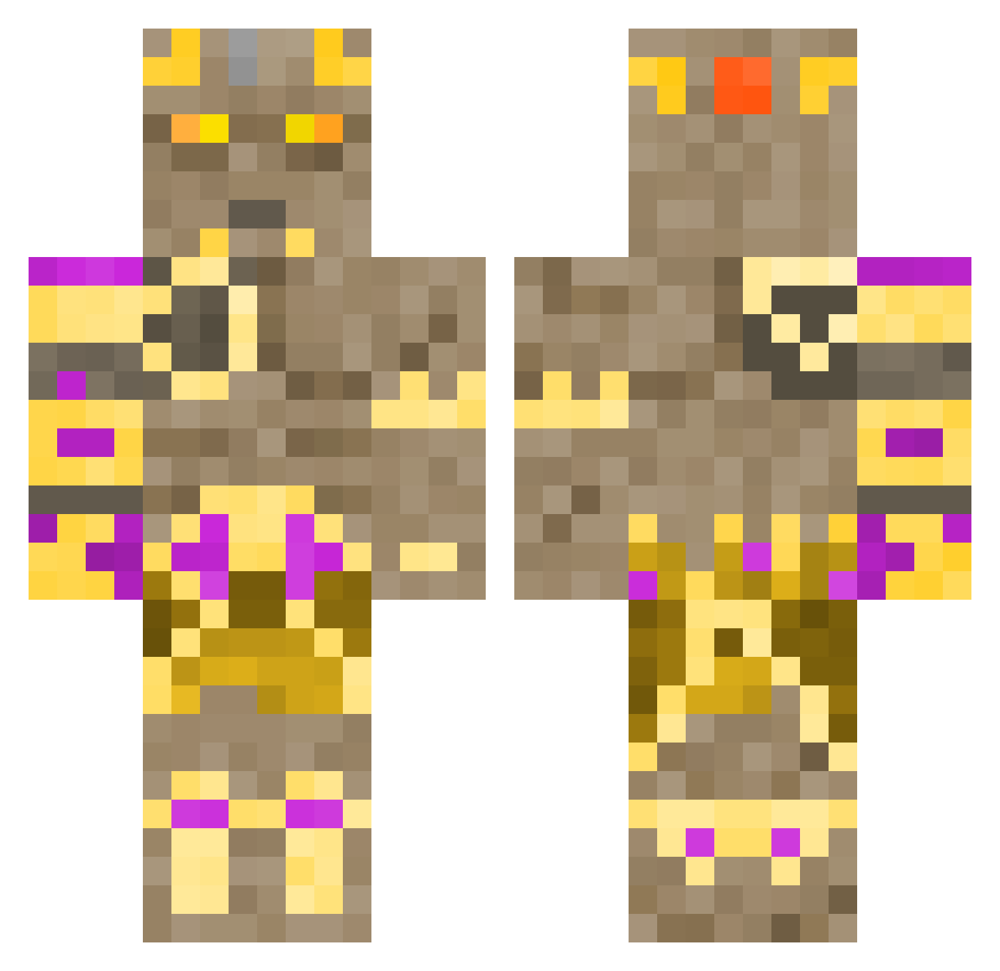 _Gian__ Minecraft skin, front and back view